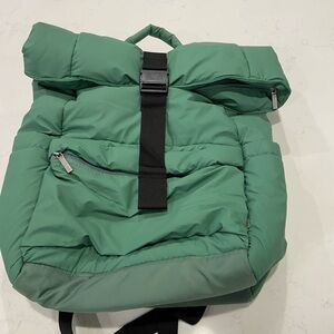 Green Puffer Backpack